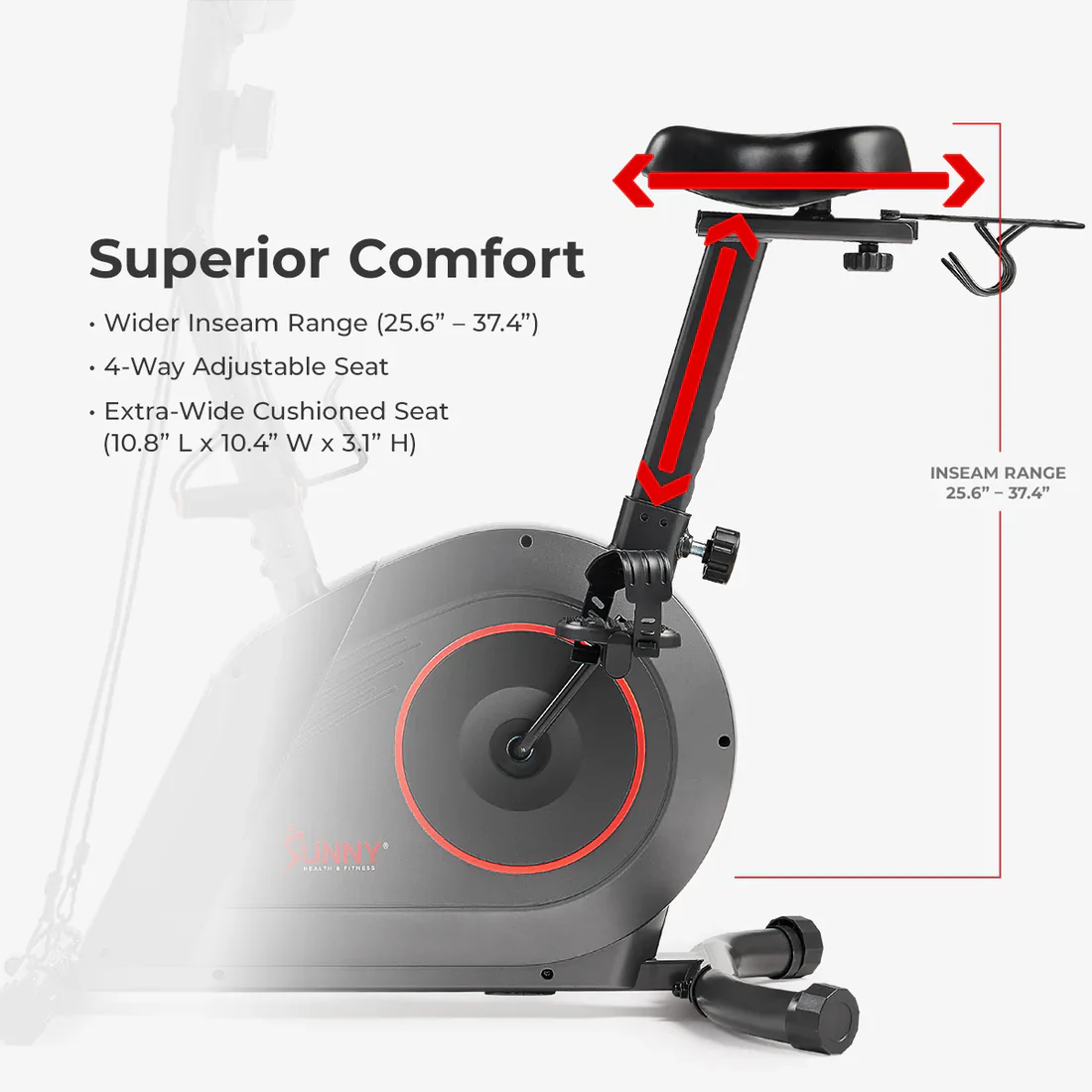16-Level Magnetic Resistance Upright Bike with workout bands - Image 11