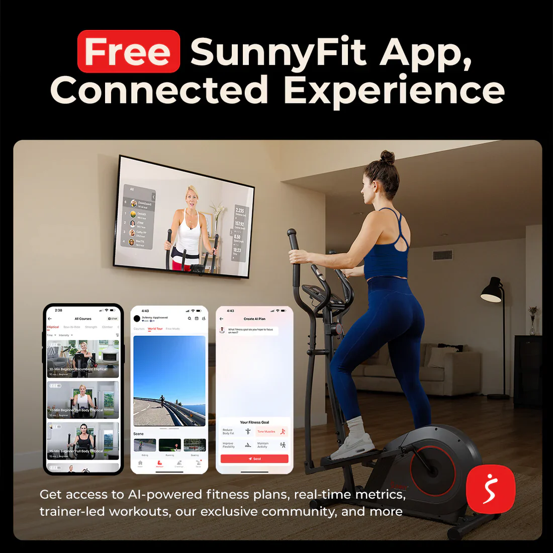 16-Level Smart Magnetic Resistance Elliptical - Image 5