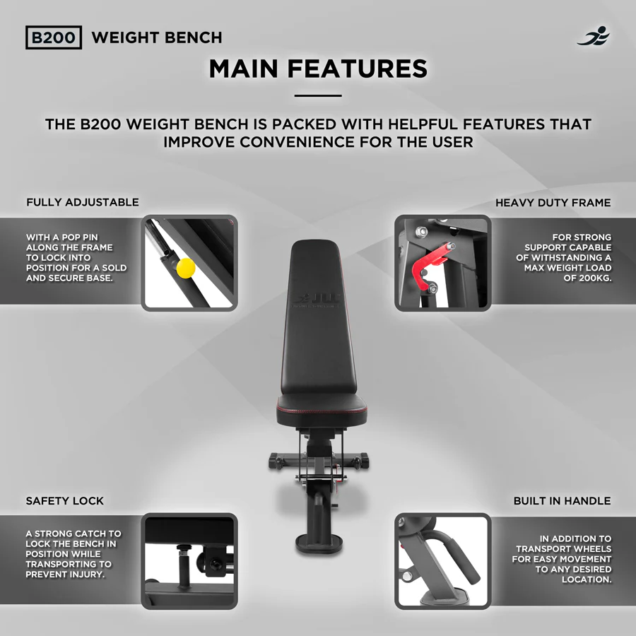 B200 Adjustable Weight Bench - Image 6
