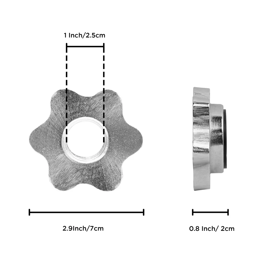 Chrome Spinlock Collars (Pair) for Standard 1” Bars - Image 7