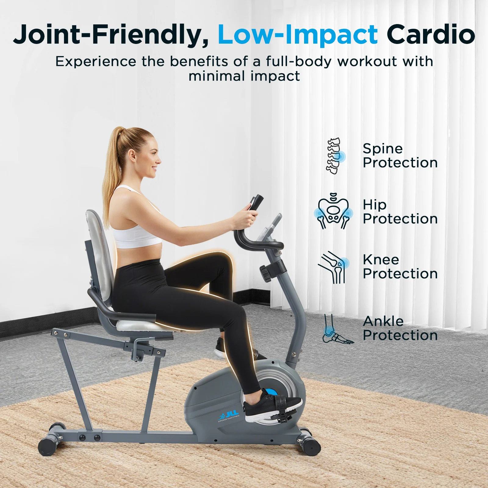 Smart Magnetic Recumbent Bike - Image 6