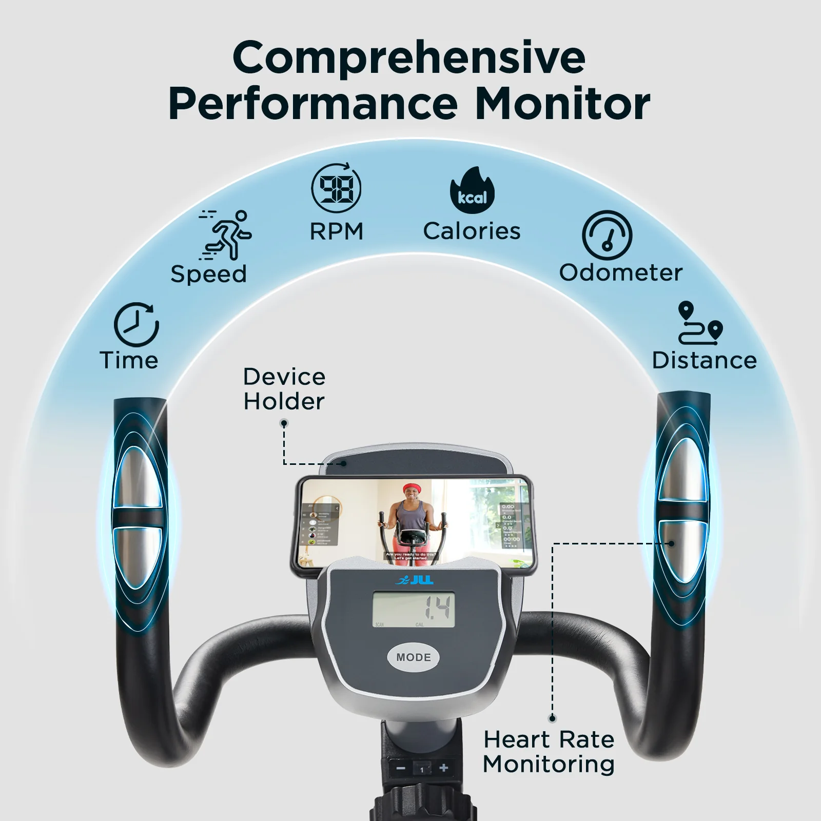 Smart Magnetic Recumbent Bike - Image 7