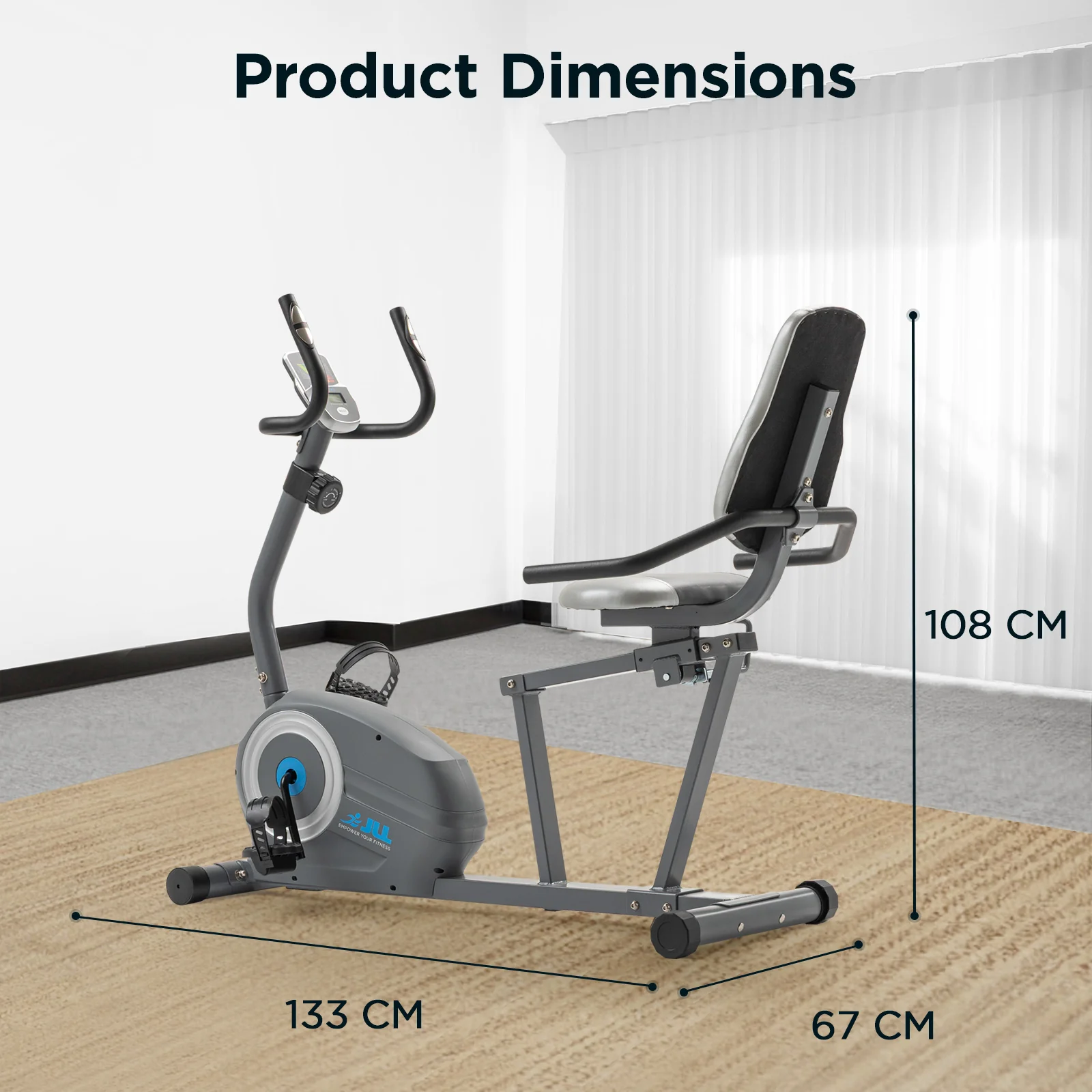 Smart Magnetic Recumbent Bike - Image 9