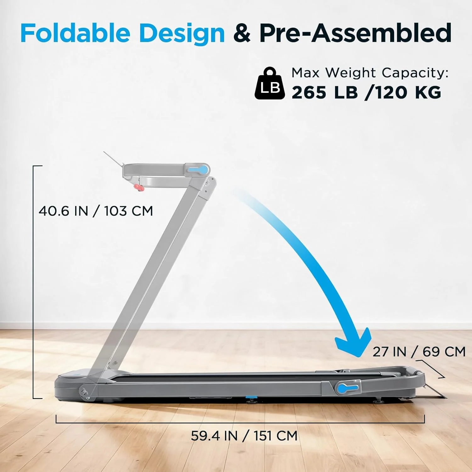 Helius Lite Smart 2 in 1 Treadpad Treadmill - Image 8