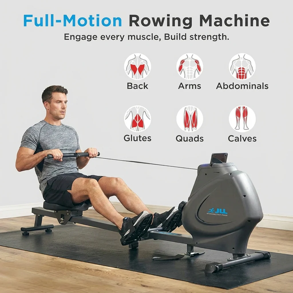 Multi-Function Premium Magnetic Rowing Machine - Image 4