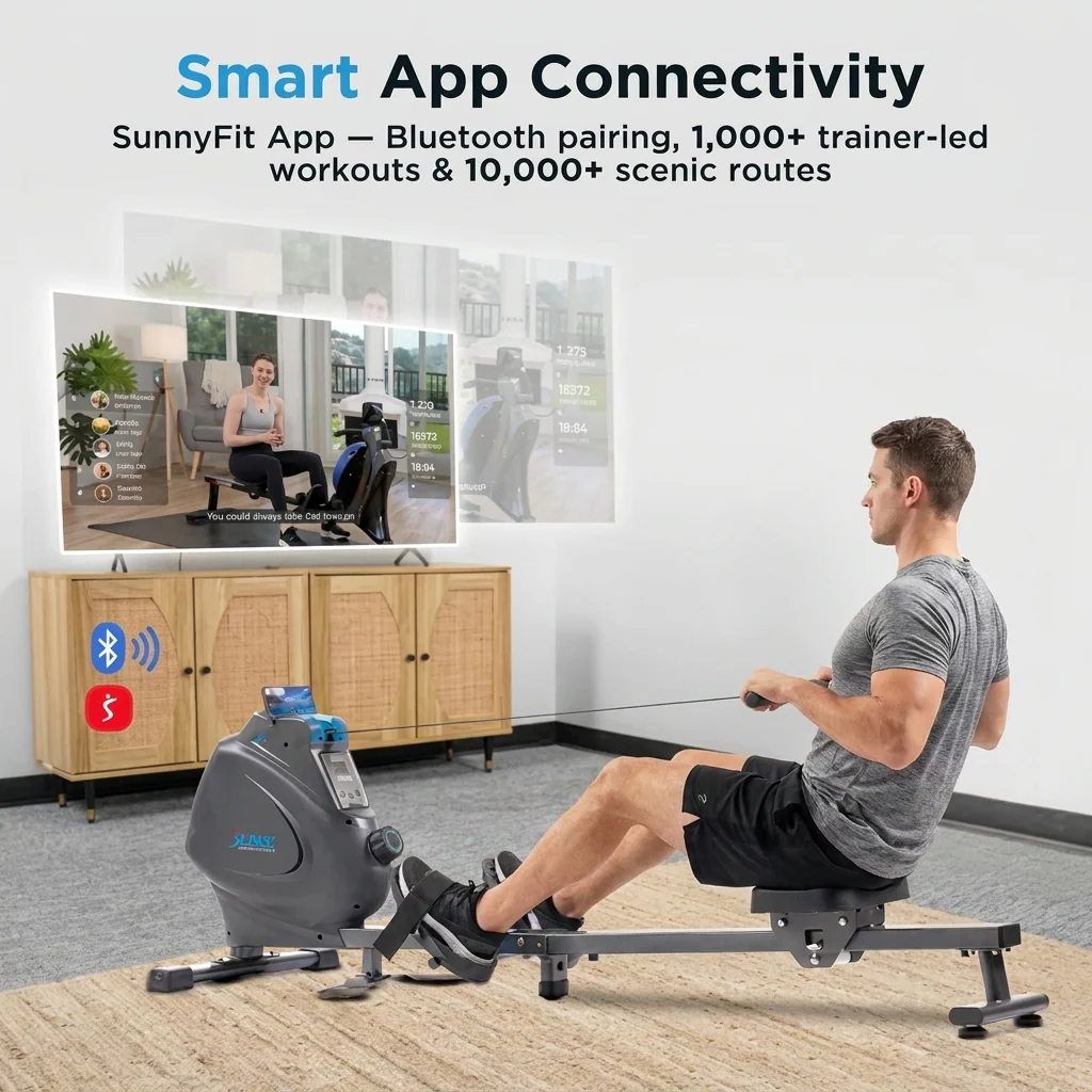 Multi-Function Premium Magnetic Rowing Machine - Image 7