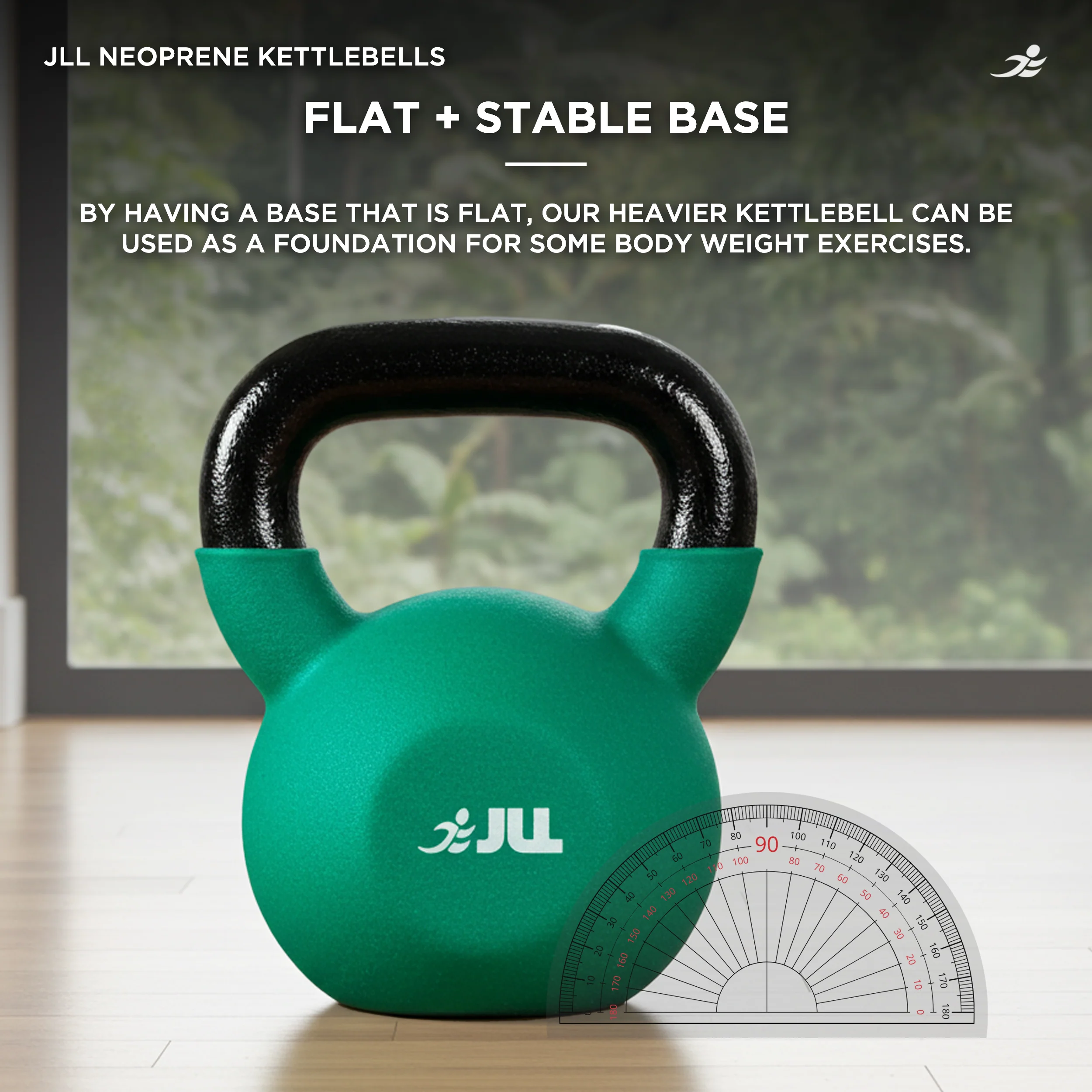 Neoprene Covered Cast Iron Kettlebells 4kg, 8kg + 12kg - Image 4