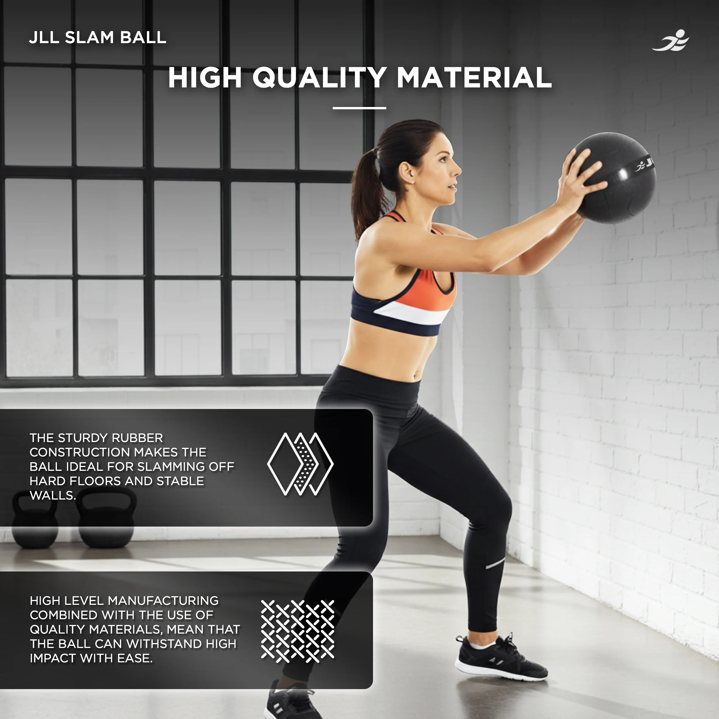 Heavy Duty Slam Ball - Available in 12kg & 15kg - Image 8