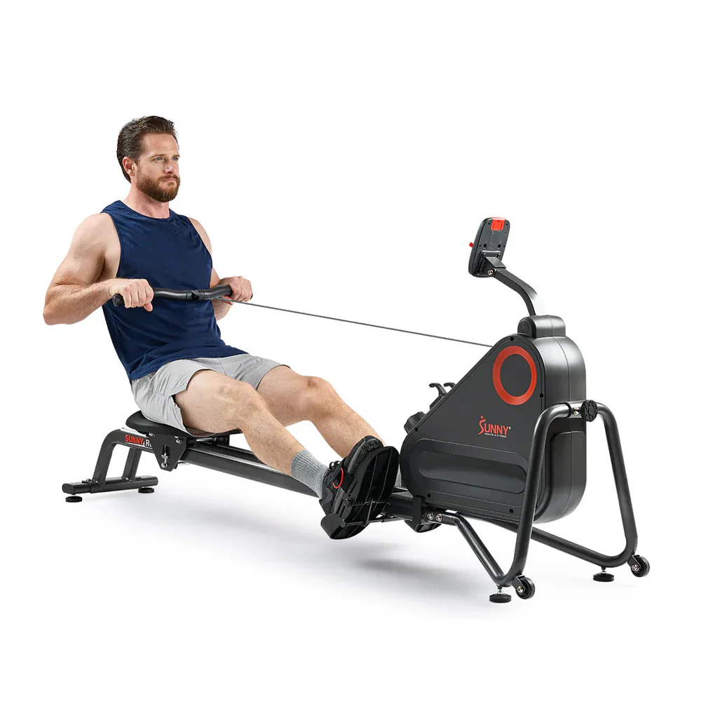 Premium Smart Ultra Quiet Dual Slide Rail Magnetic Rowing Machine