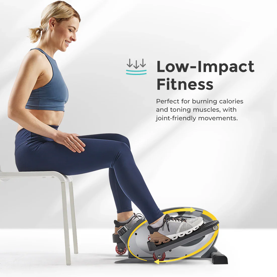 Smart Under Desk Mini Elliptical Exercise Trainer - Image 3
