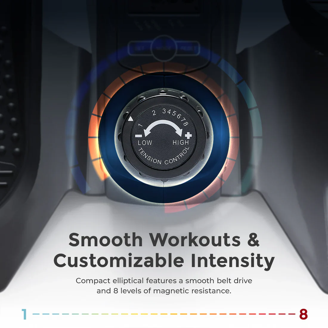 Smart Under Desk Mini Elliptical Exercise Trainer - Image 4
