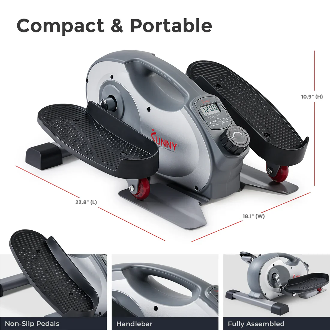 Smart Under Desk Mini Elliptical Exercise Trainer - Image 6