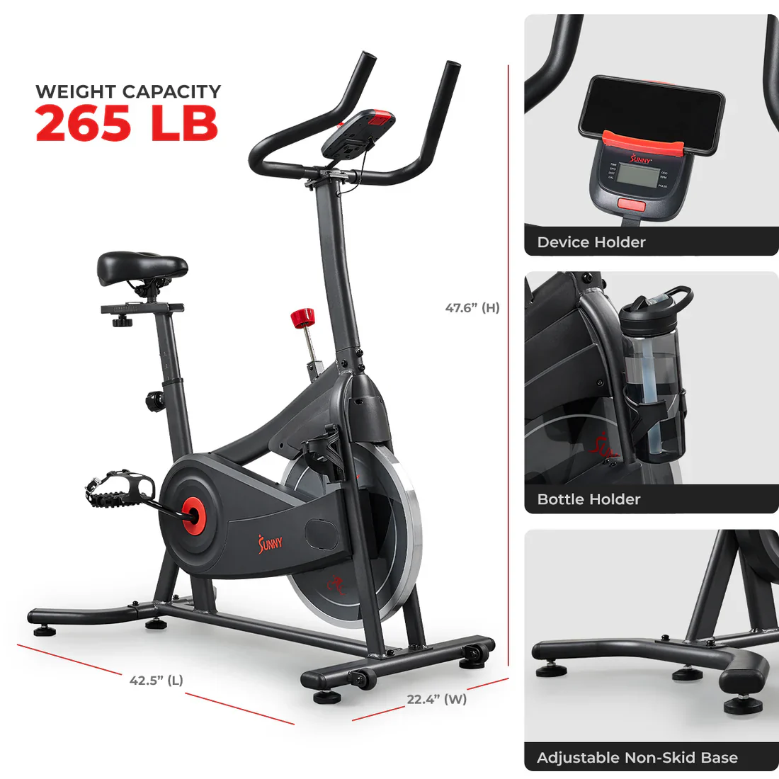 Active 100 Smart Magnetic Cycling Exercise Bike - Image 6