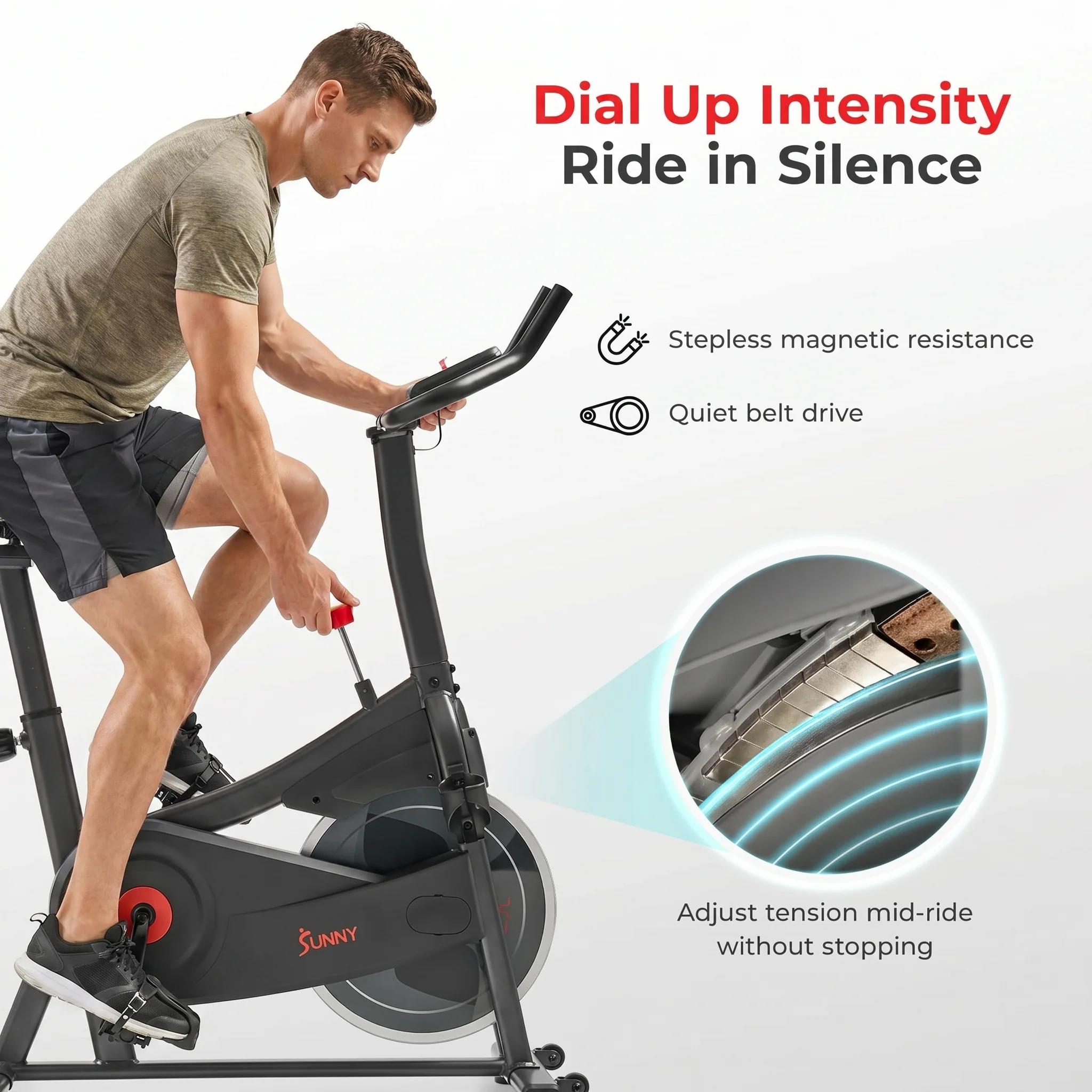 Active 100 Smart Magnetic Cycling Exercise Bike - Image 8