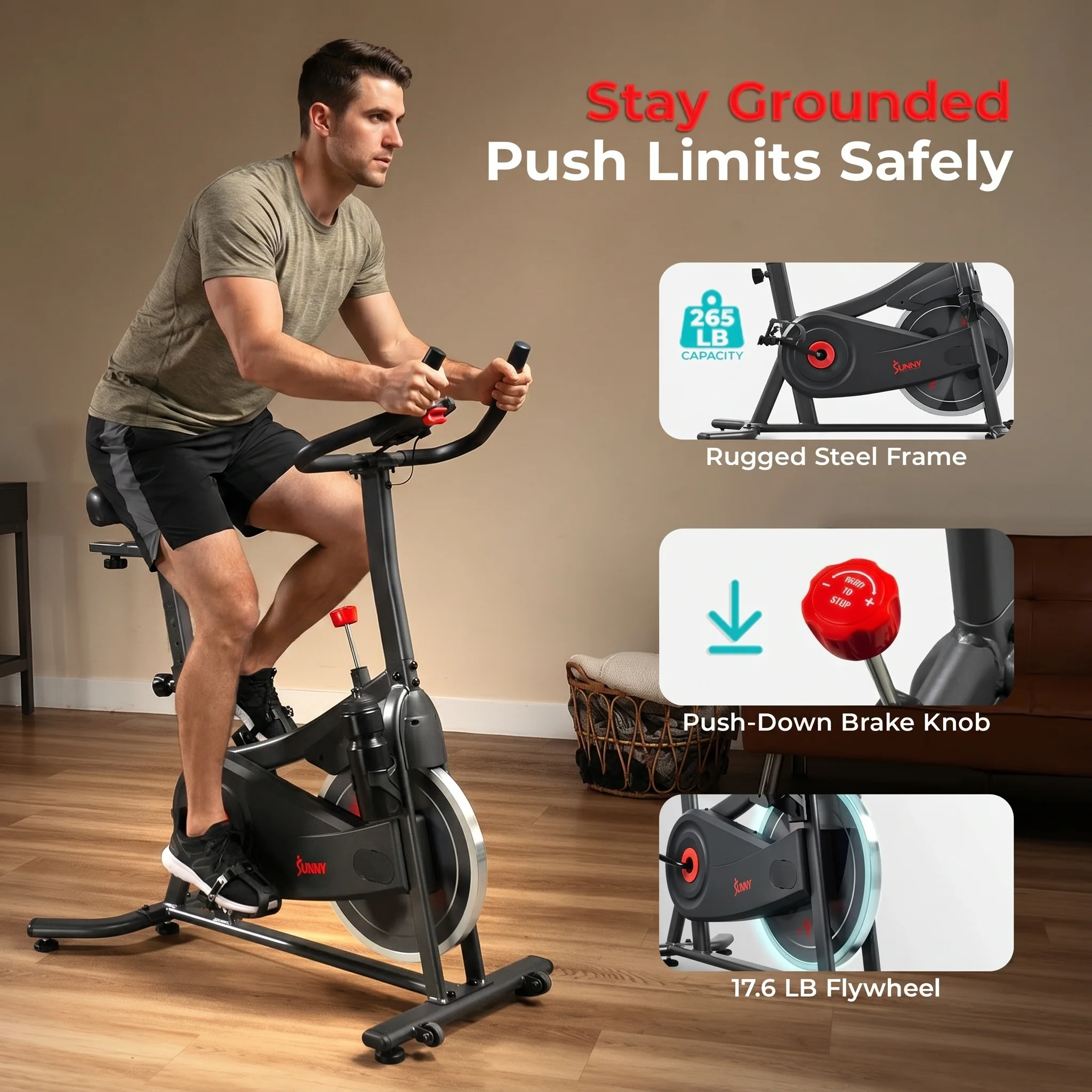 Active 100 Smart Magnetic Cycling Exercise Bike - Image 9