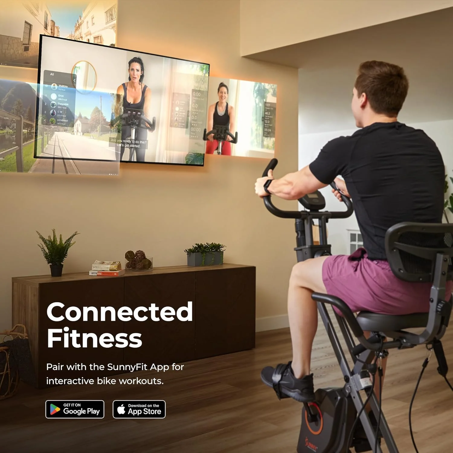 Foldable Magnetic Stationary Exercise X-Bike Pro - Image 6