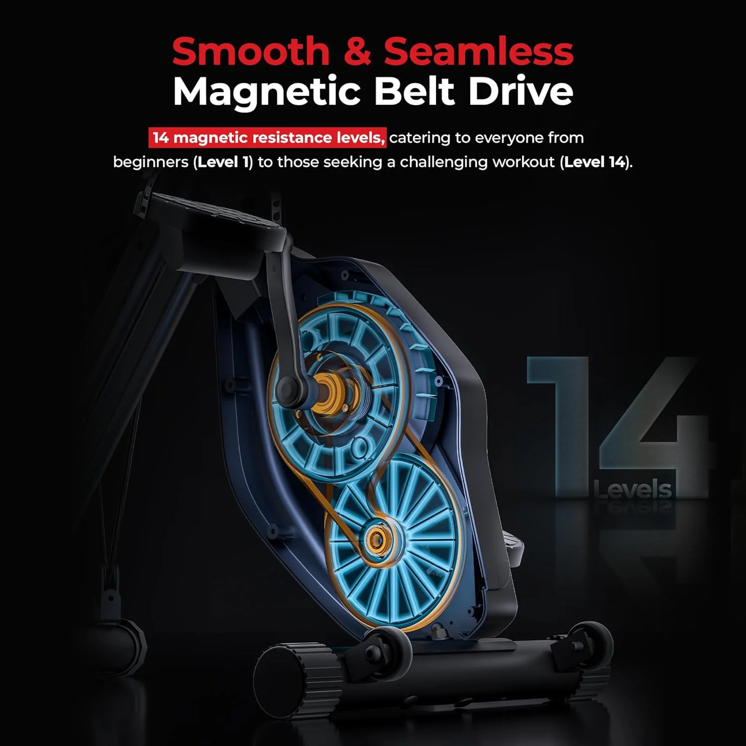 Foldable Magnetic Stationary Exercise X-Bike Pro - Image 7