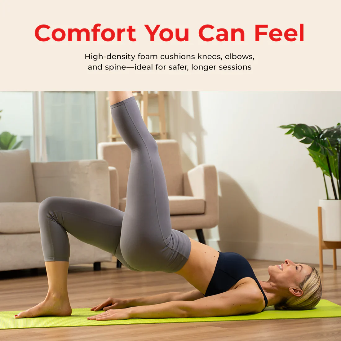 Sunny Health & Fitness High-Density Yoga Mat - Image 3
