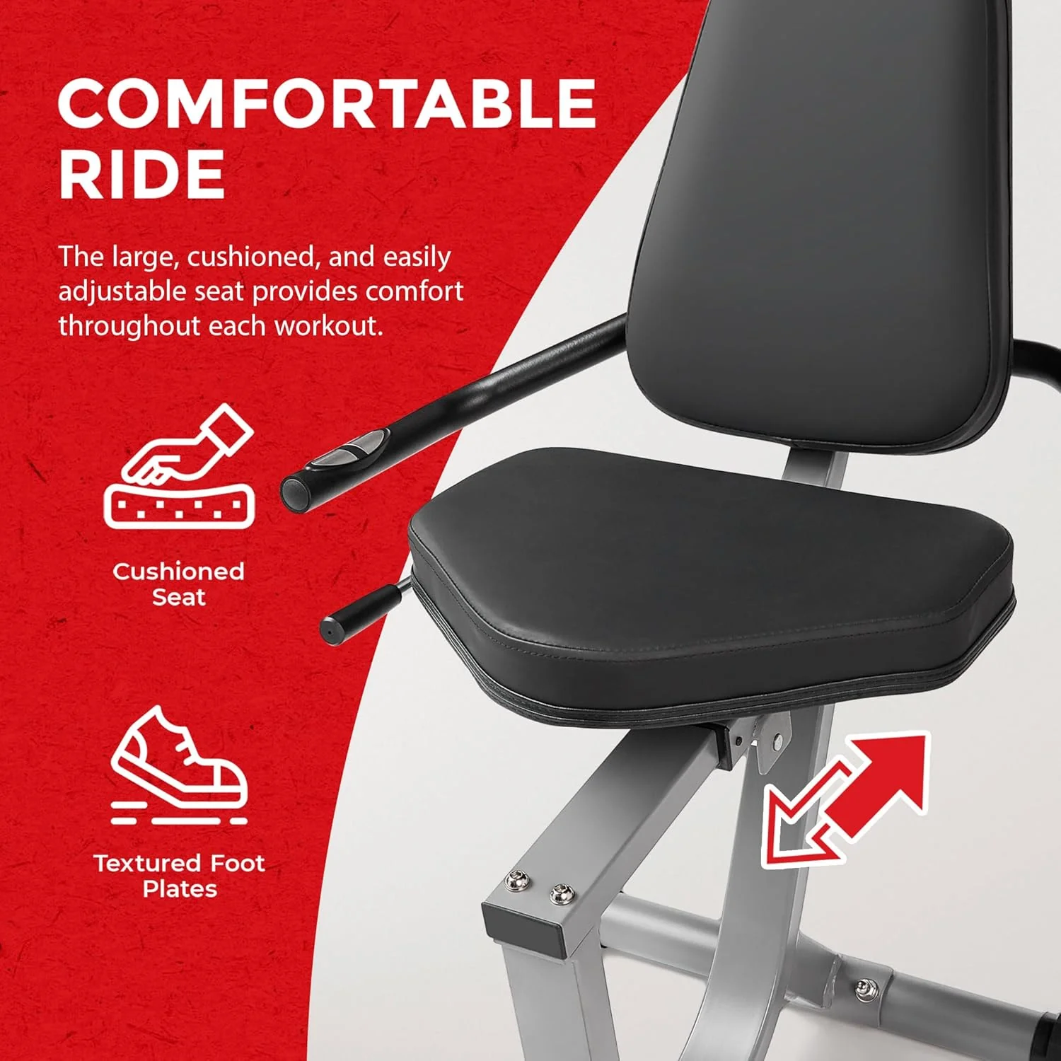 Performance Interactive Recumbent Bike with Arm Exerciser - Image 4