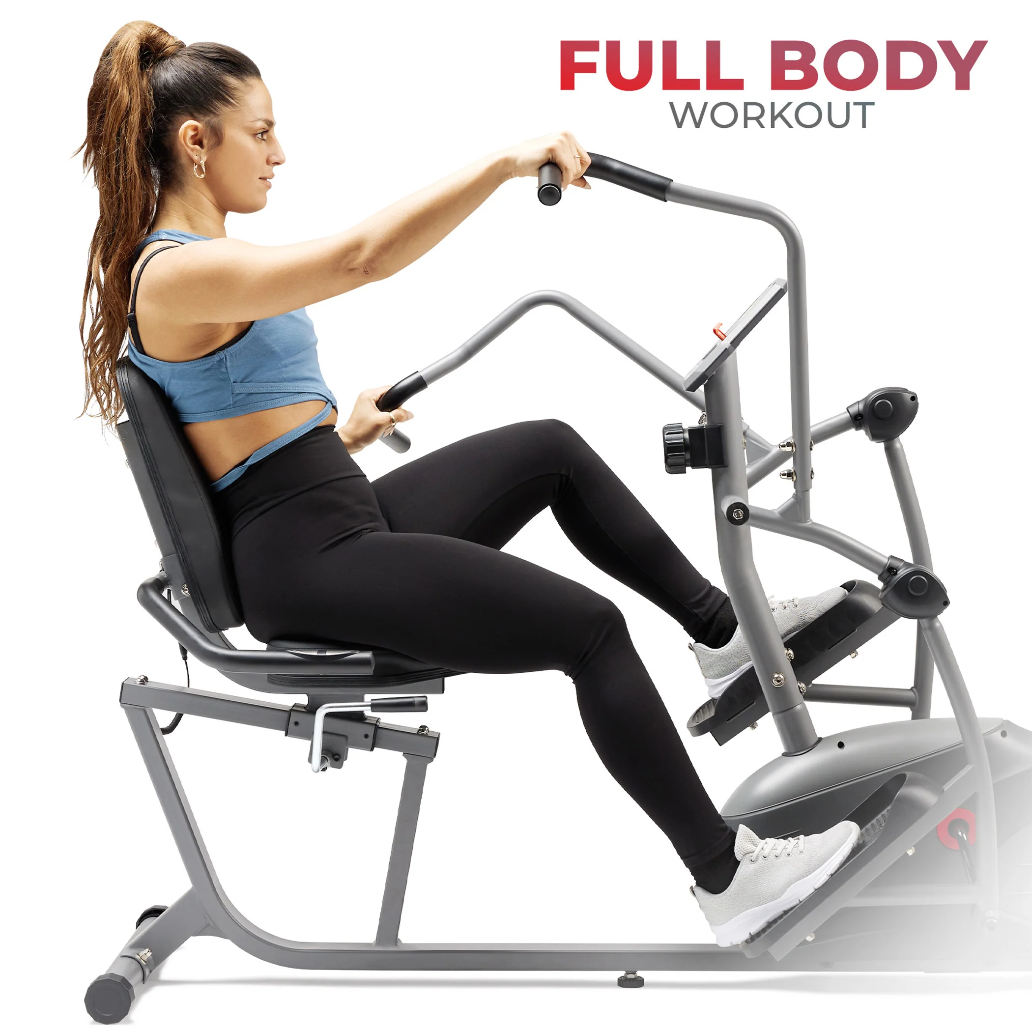 Performance Interactive Recumbent Cross Trainer Elliptical Bike - Image 6