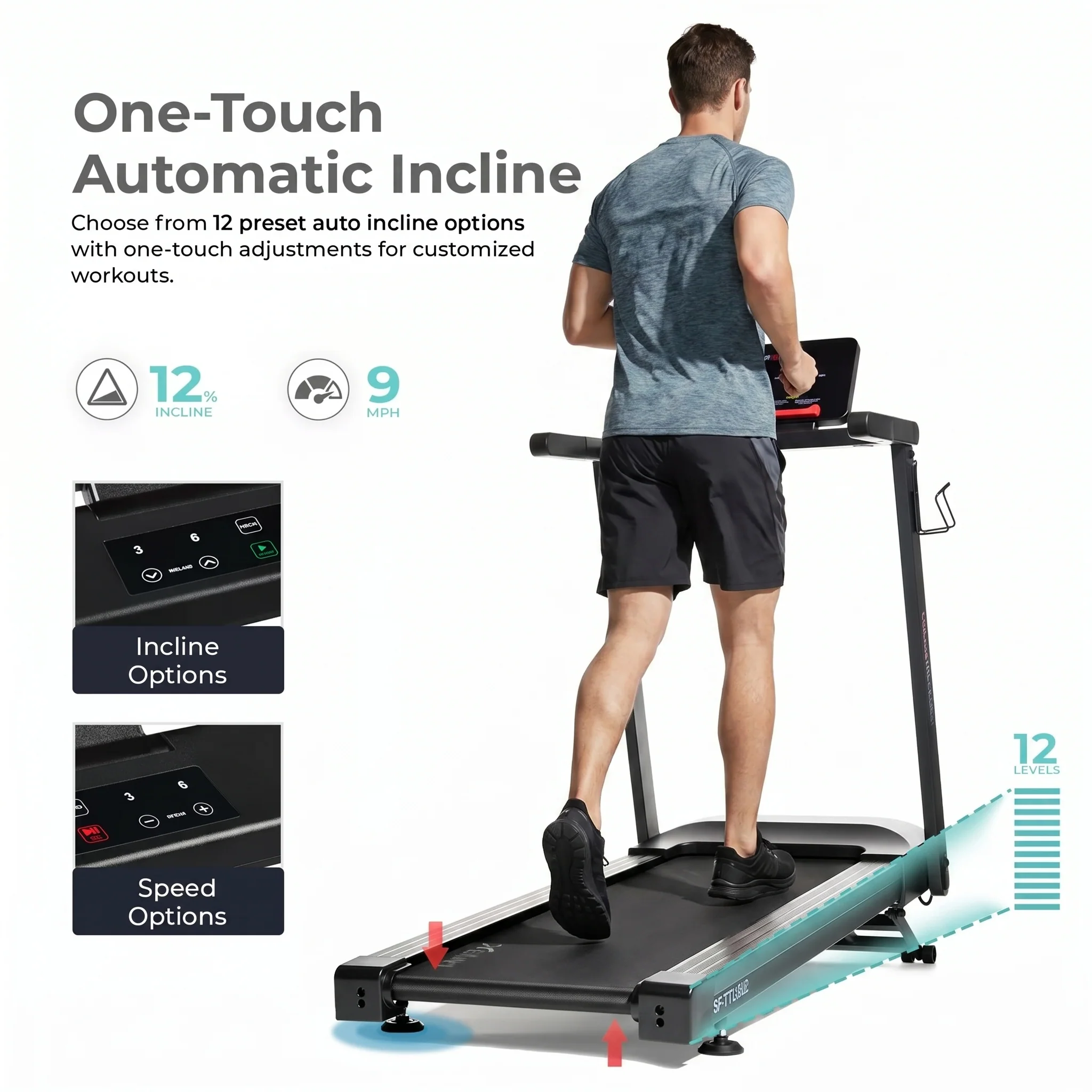 Slim Interactive Auto Incline Smart Foldable Treadmill - Image 5