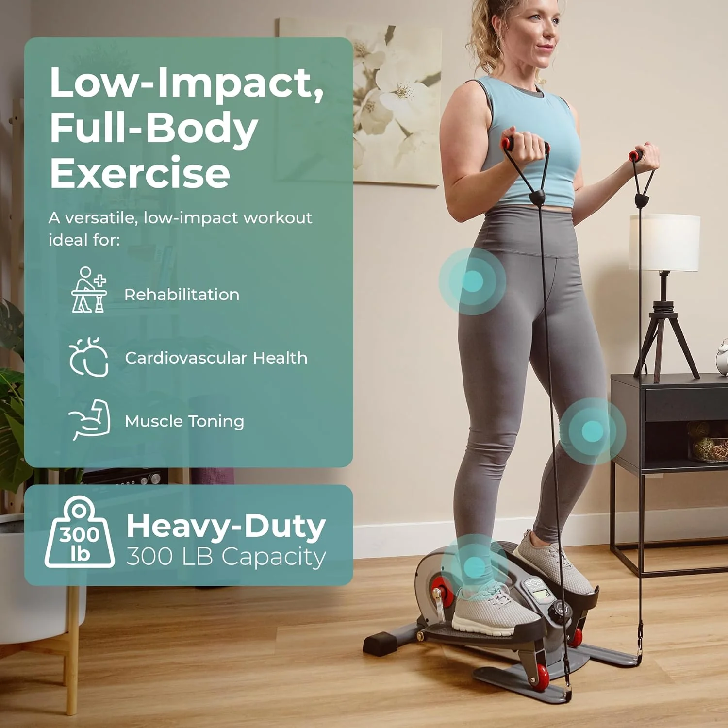 Mini Elliptical w/Resistance Bands - Image 6