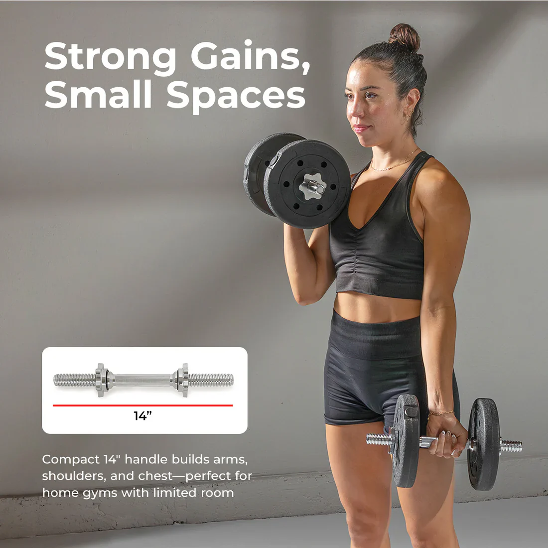Dumbbell Weight Bars - 14 inch - Image 3
