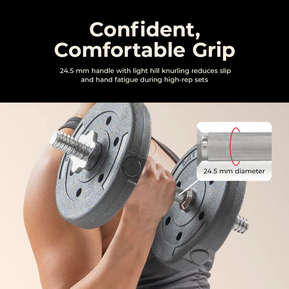 Dumbbell Weight Bars - 14 inch - Image 4
